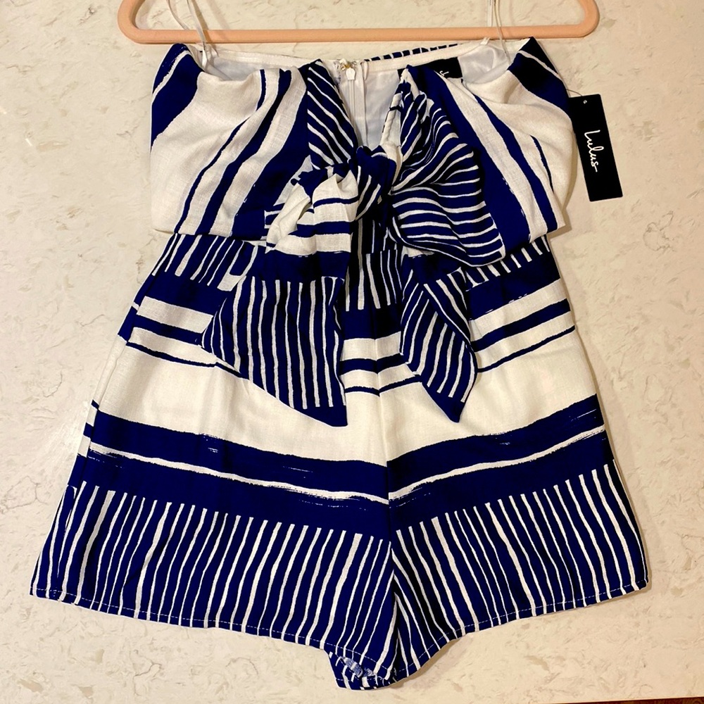 Lulus strapless romper, size Small, New